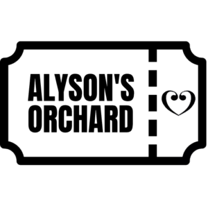 A solid black map of Africa featuring a stylized black and white heart with a treble clef on the eastern side. Transparent background. Product: Adult – Alyson's Orchard – May 2024.