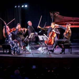 Experience all 11 concerts of the 2024-25 season, including the full Winter Festival, with a Full Season Ticket—enjoy ensembles of strings and piano performing under stage lights throughout the year.