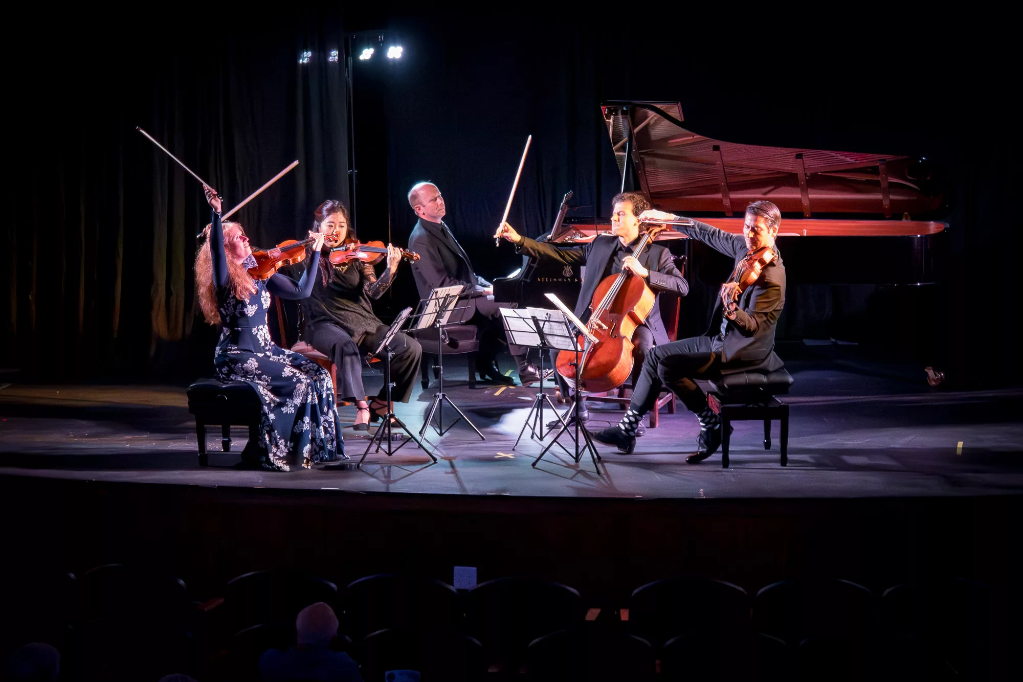 Experience all 11 concerts of the 2024-25 season, including the full Winter Festival, with a Full Season Ticket—enjoy ensembles of strings and piano performing under stage lights throughout the year.